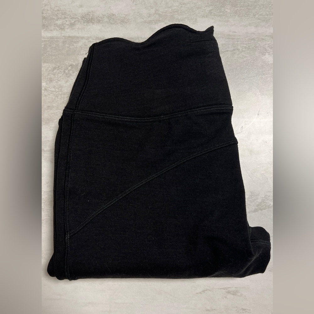 Club Monaco black scalloped waist Lidiane leggings sz xs xsmall preloved